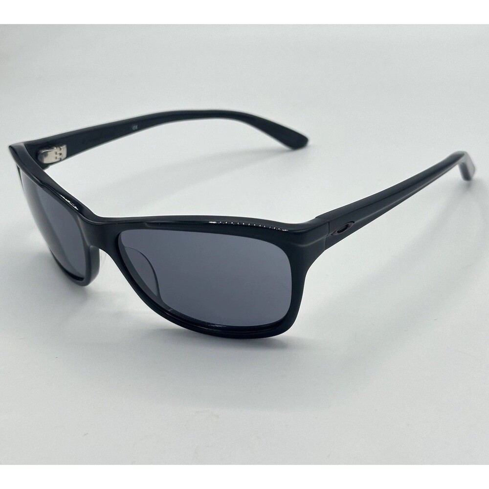 Oakley Women’s Confront Polished Black Grey Lens Sunglasses OO2024 (Authentic)